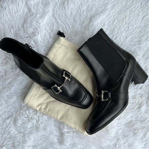 Renatta Jop Leather Ankle Boots with bit hardware size 7 - Picture 5 of 16